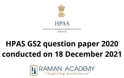 HPAS Mains GS2 question paper 2020 conducted on 18 December 2021
