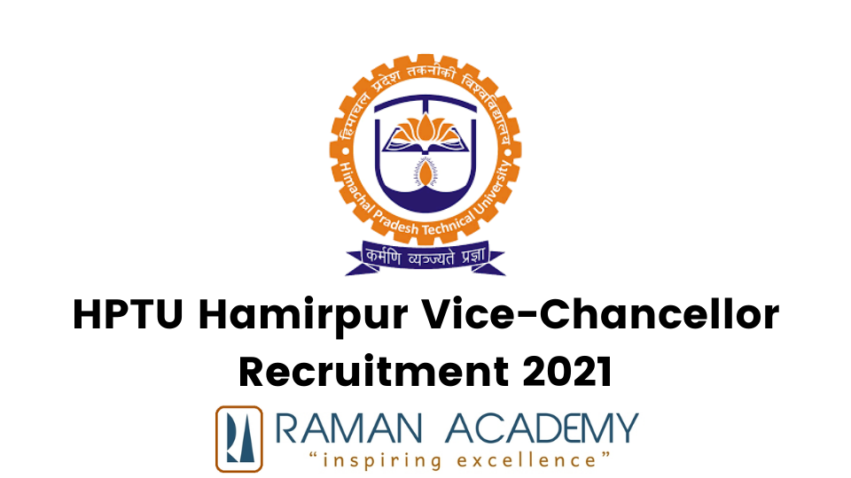 HPTU Hamirpur Vice-Chancellor Recruitment 2021