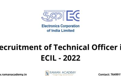 Recruitment of Technical Officer in ECIL – 2022