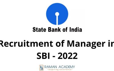 Recruitment of Manager in SBI – 2022