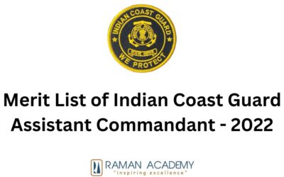 Merit List of Indian Coast Guard Assistant Commandant – 2022