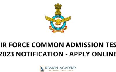 AIR FORCE COMMON ADMISSION TEST 2023 NOTIFICATION – APPLY ONLINE