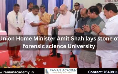 Union Home Minister Amit Shah lays stone of forensic science University