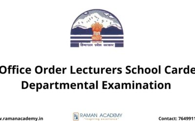 Office Order Lecturers School Carde Departmental Examination