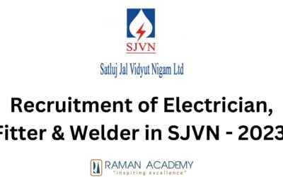 Recruitment of Electrician, Fitter & Welder in SJVN – 2023