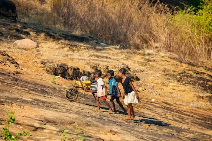 25th June 2025 - Current Affairs 1 antsirabe madagascar october child labor madagascar three small children pushing cart sacks up hill child labor 306089055 2