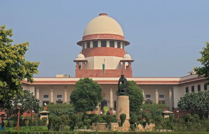 Supreme Court of India Central Wing where chief justice courtroom is located New Delhi India 1