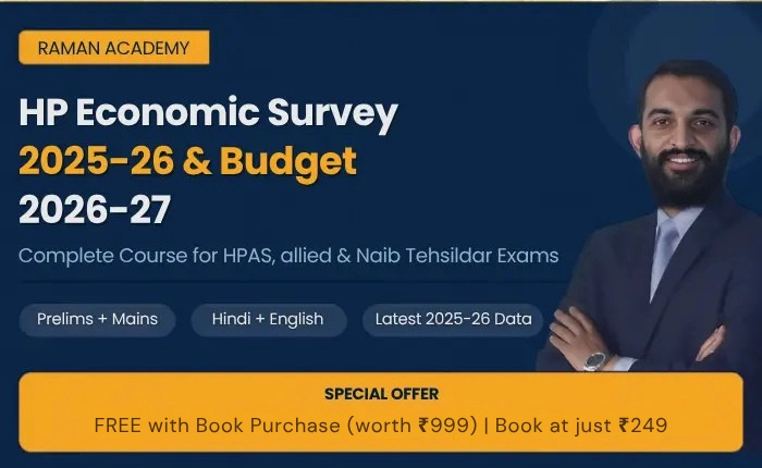 HP Economic Survey 2025-26 & Budget 2026-27 | Complete Course for HPAS, NT, Allied