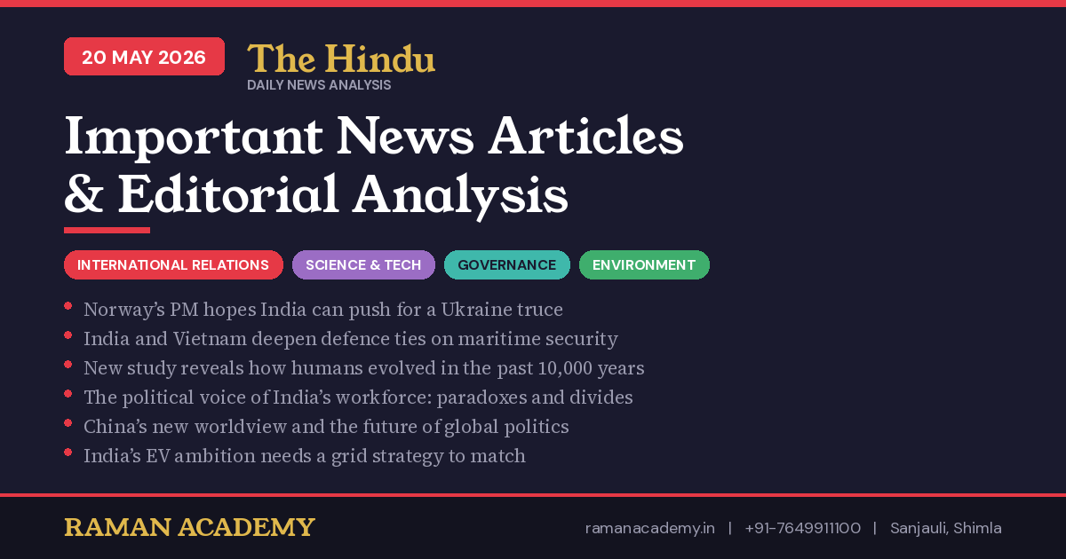 Current Affairs by Raman Academy 2 20 May 2026 Current Affairs