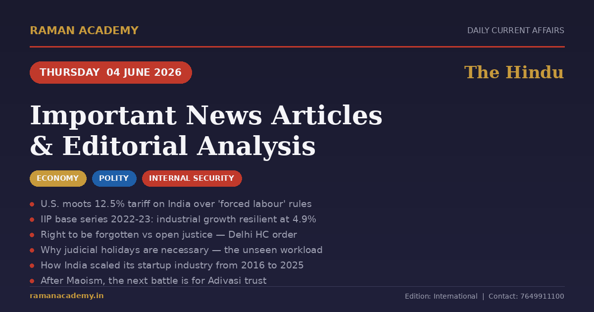 Current Affairs by Raman Academy 5 4 June 2026 Current Affairs