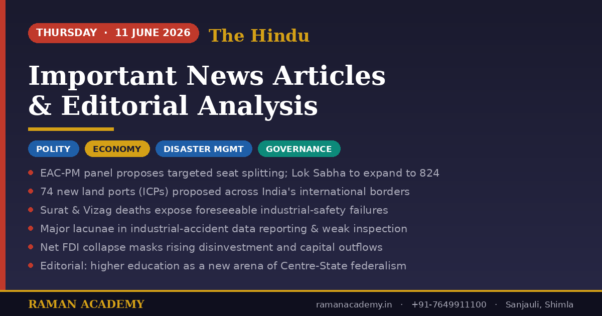 11 June 2026 Current Affairs