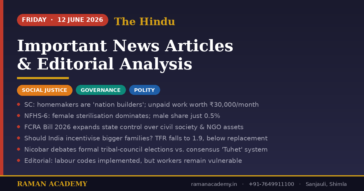 Current Affairs by Raman Academy 1 12 June 2026 Current Affairs