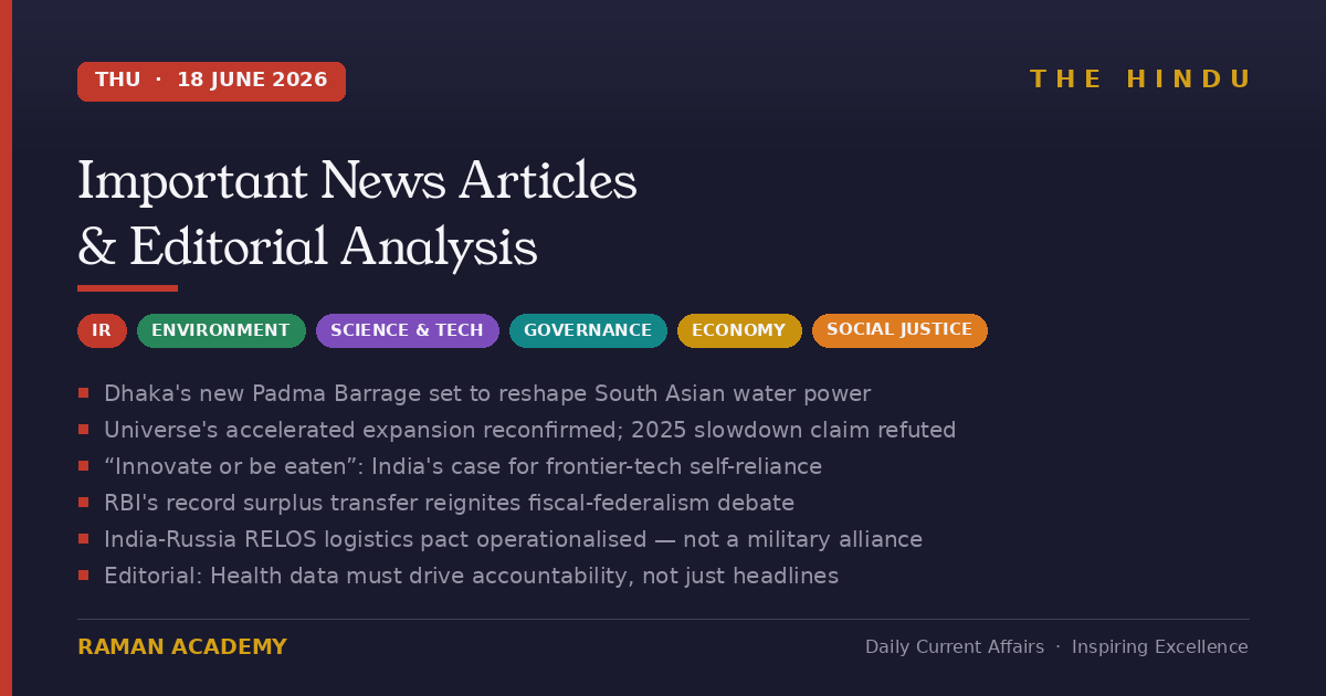 Current Affairs by Raman Academy 1 18 June 2026 Current Affairs