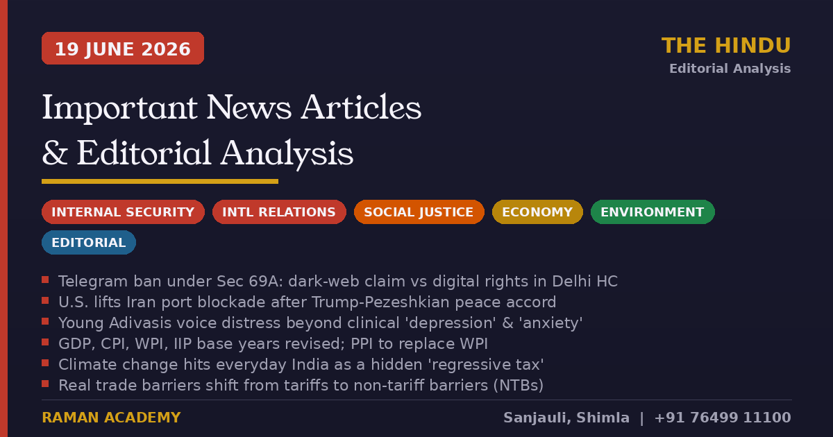 19 June 2026 Current Affairs