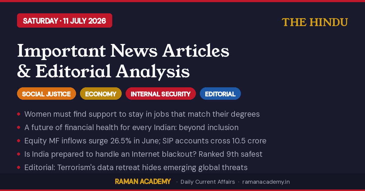 11 July 2026 Current Affairs
