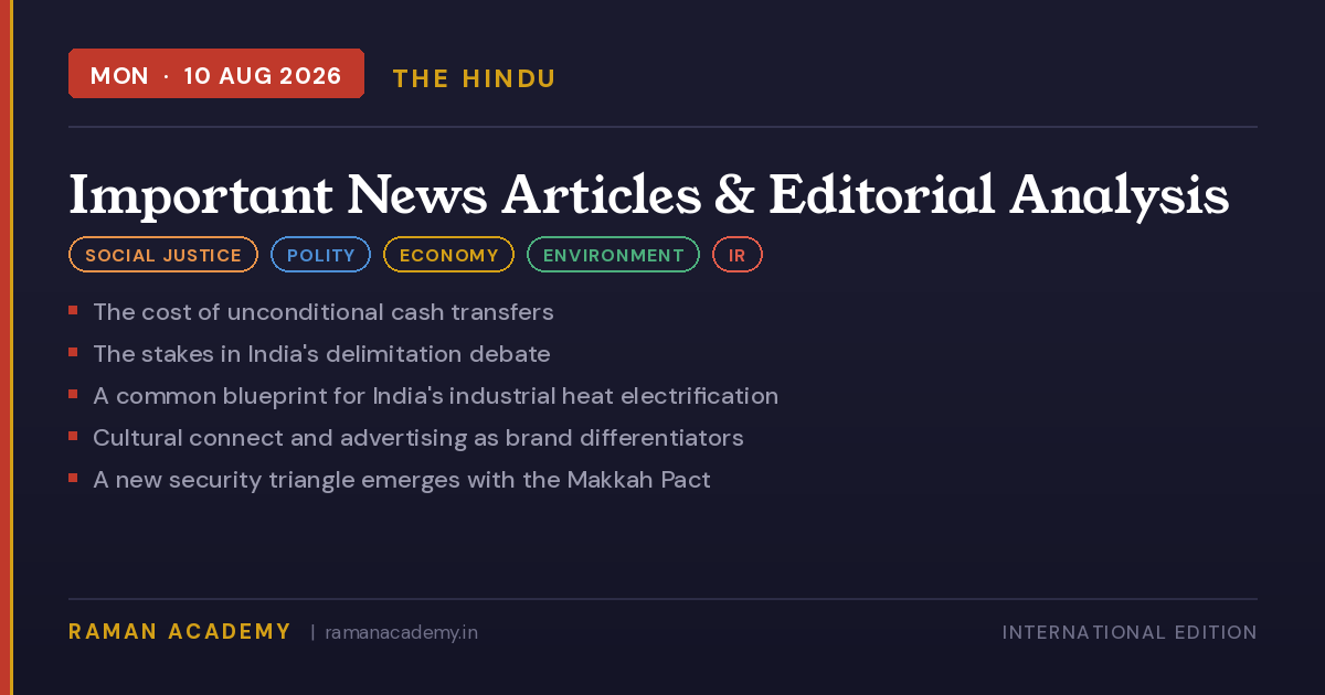 Current Affairs by Raman Academy 2 10 August 2026 Current Affairs