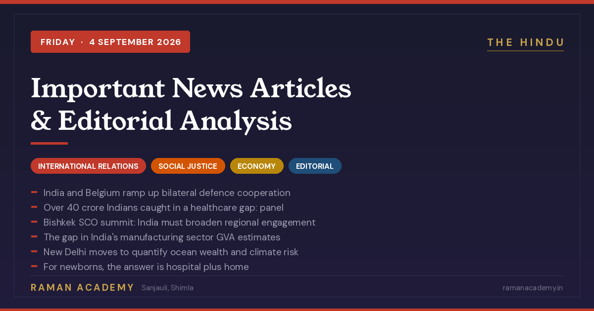 Current Affairs by Raman Academy 10 4 September 2026 Current Affairs