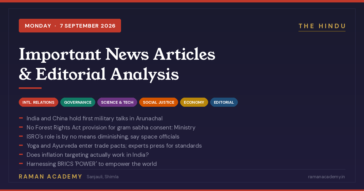 Current Affairs by Raman Academy 9 7 September 2026 Current Affairs