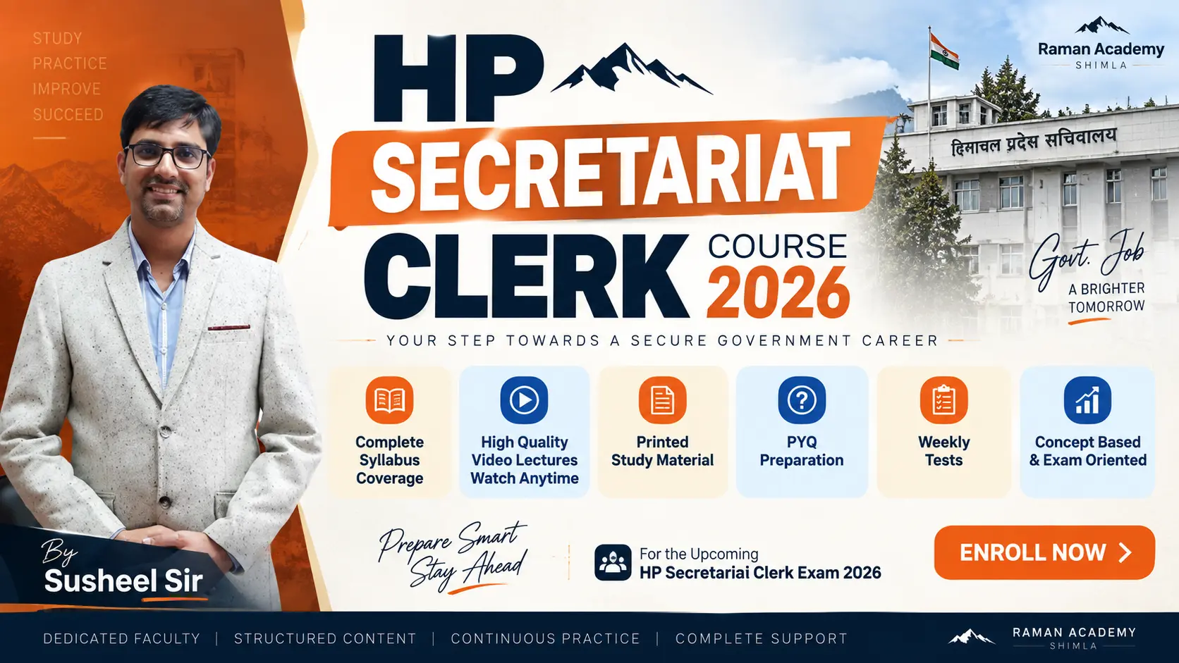 HP Secretariat Clerk Course 2026 | Complete Exam Preparation | Raman Academy